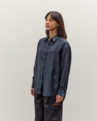 Mijeong Park Semi-Sheer Shirt, Navy