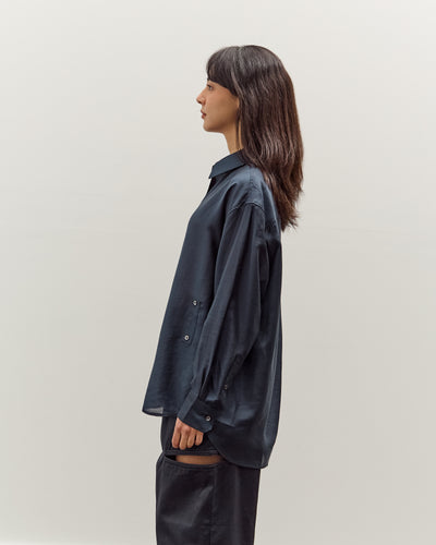 Mijeong Park Semi-Sheer Shirt, Navy