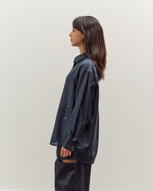 Mijeong Park Semi-Sheer Shirt, Navy