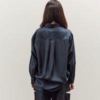 Mijeong Park Semi-Sheer Shirt, Navy