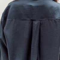 Mijeong Park Semi-Sheer Shirt, Navy