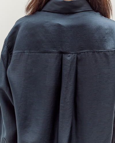 Mijeong Park Semi-Sheer Shirt, Navy