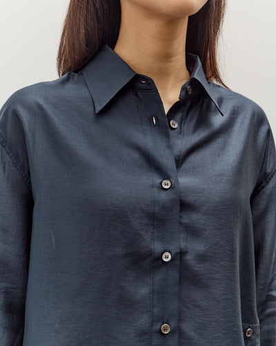 Mijeong Park Semi-Sheer Shirt, Navy