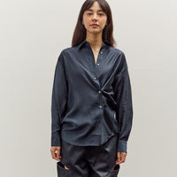 Mijeong Park Semi-Sheer Shirt, Navy