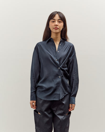 Mijeong Park Semi-Sheer Shirt, Navy