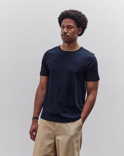 Merz b. Schwanen 1950's Tee, Ink Blue