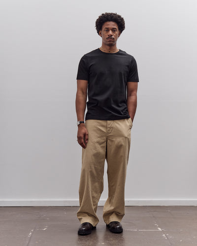 Merz b. Schwanen 215 Loopwheeled Cotton T-Shirt, Deep Black