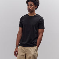 215 Loopwheeled Cotton T-Shirt, Deep Black