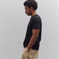 215 Loopwheeled Cotton T-Shirt, Deep Black