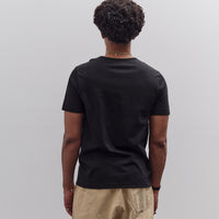 215 Loopwheeled Cotton T-Shirt, Deep Black