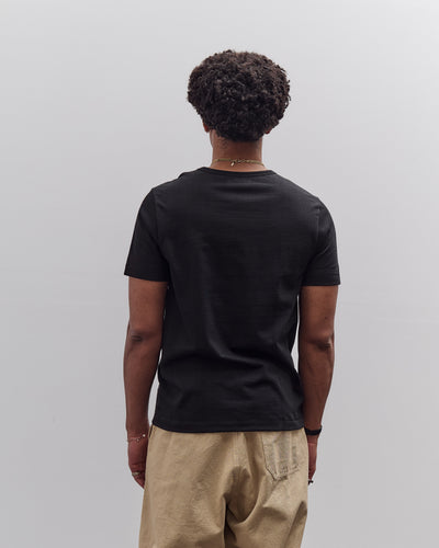 Merz b. Schwanen 215 Loopwheeled Cotton T-Shirt, Deep Black