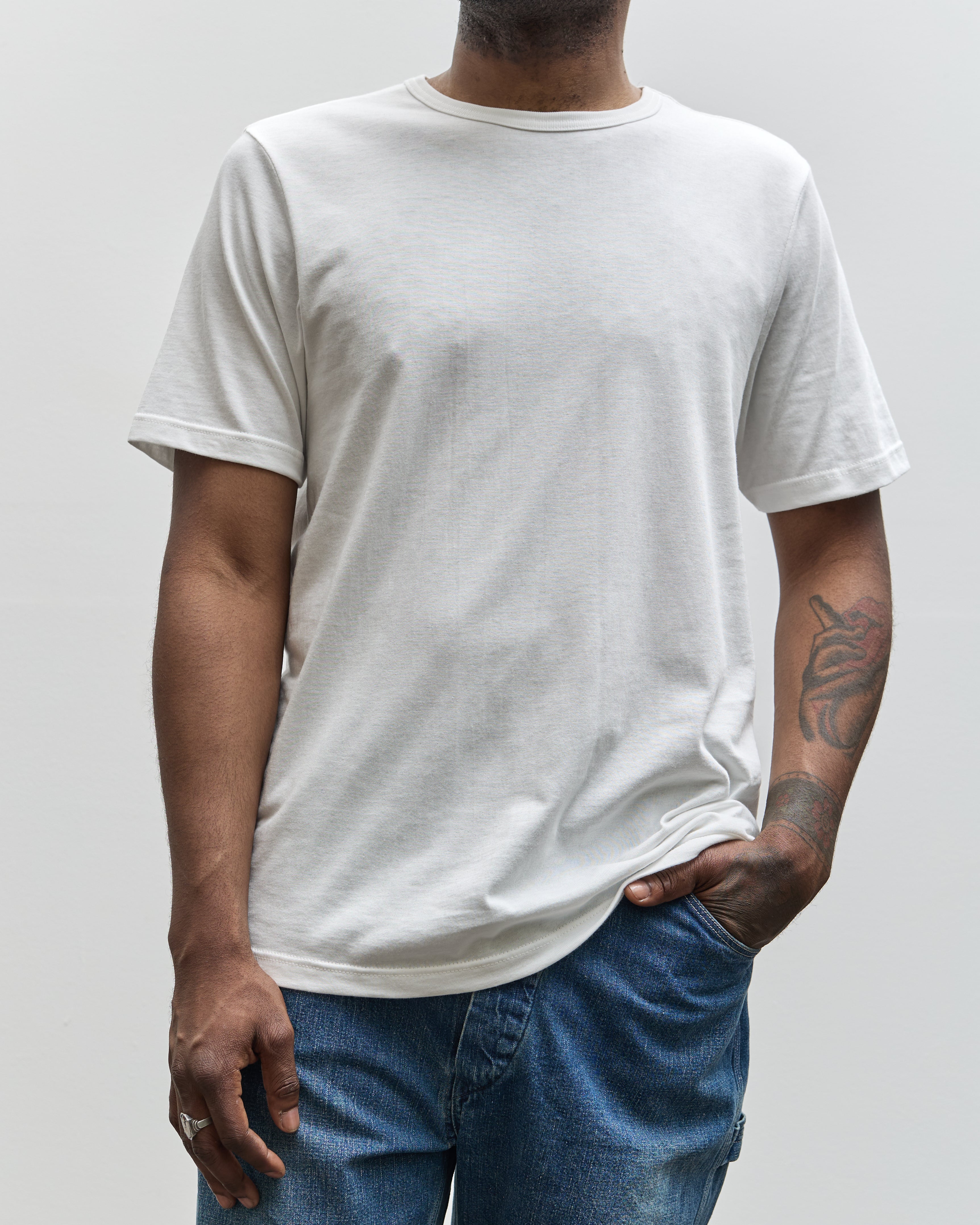 ANATOMICA × Merz b schwanen Merz b. Schwanen 1950's Tee, White | Glasswing Shop