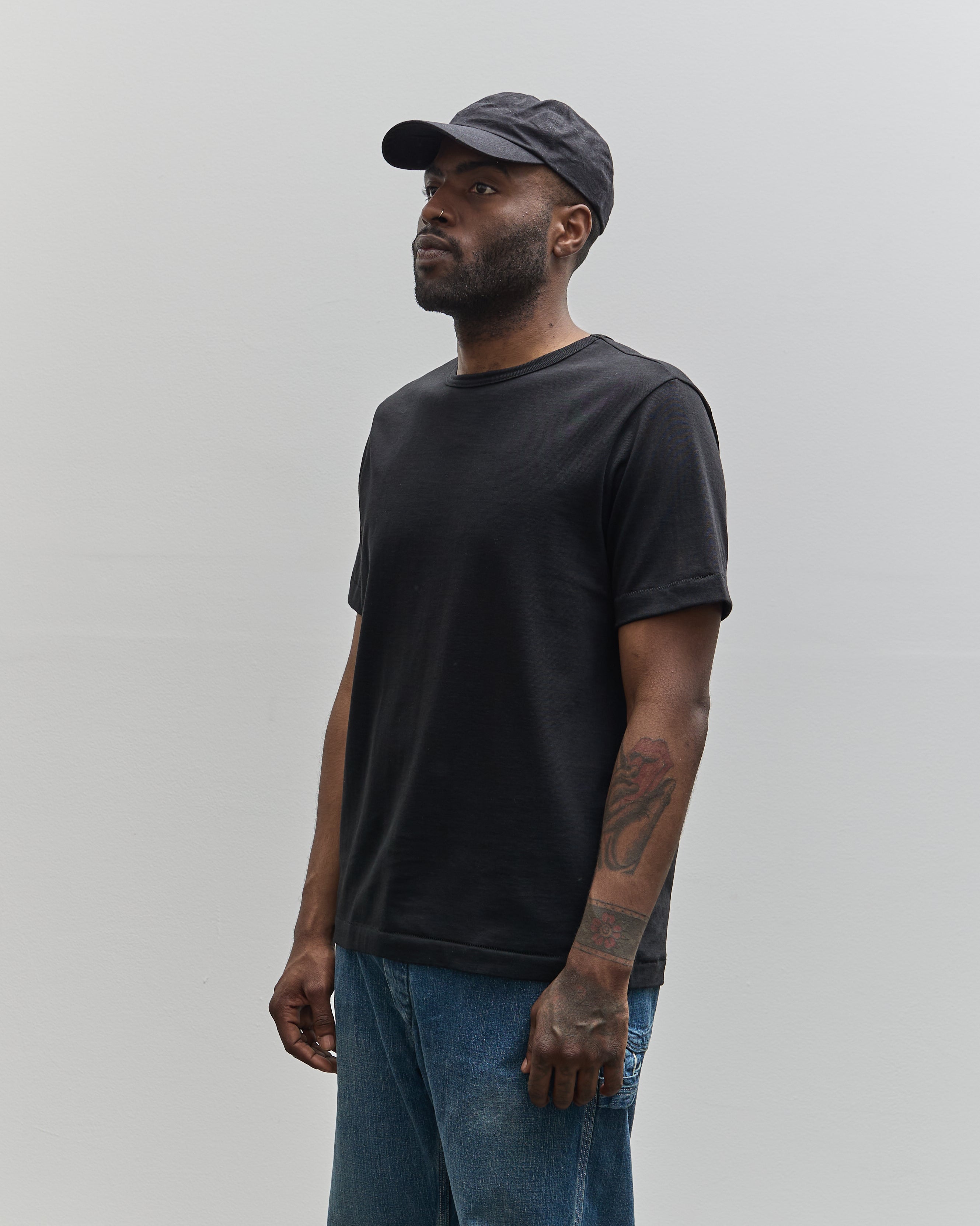 Merz b. Schwanen 215 Army Shirt, Grey Melange | Glasswing Shop