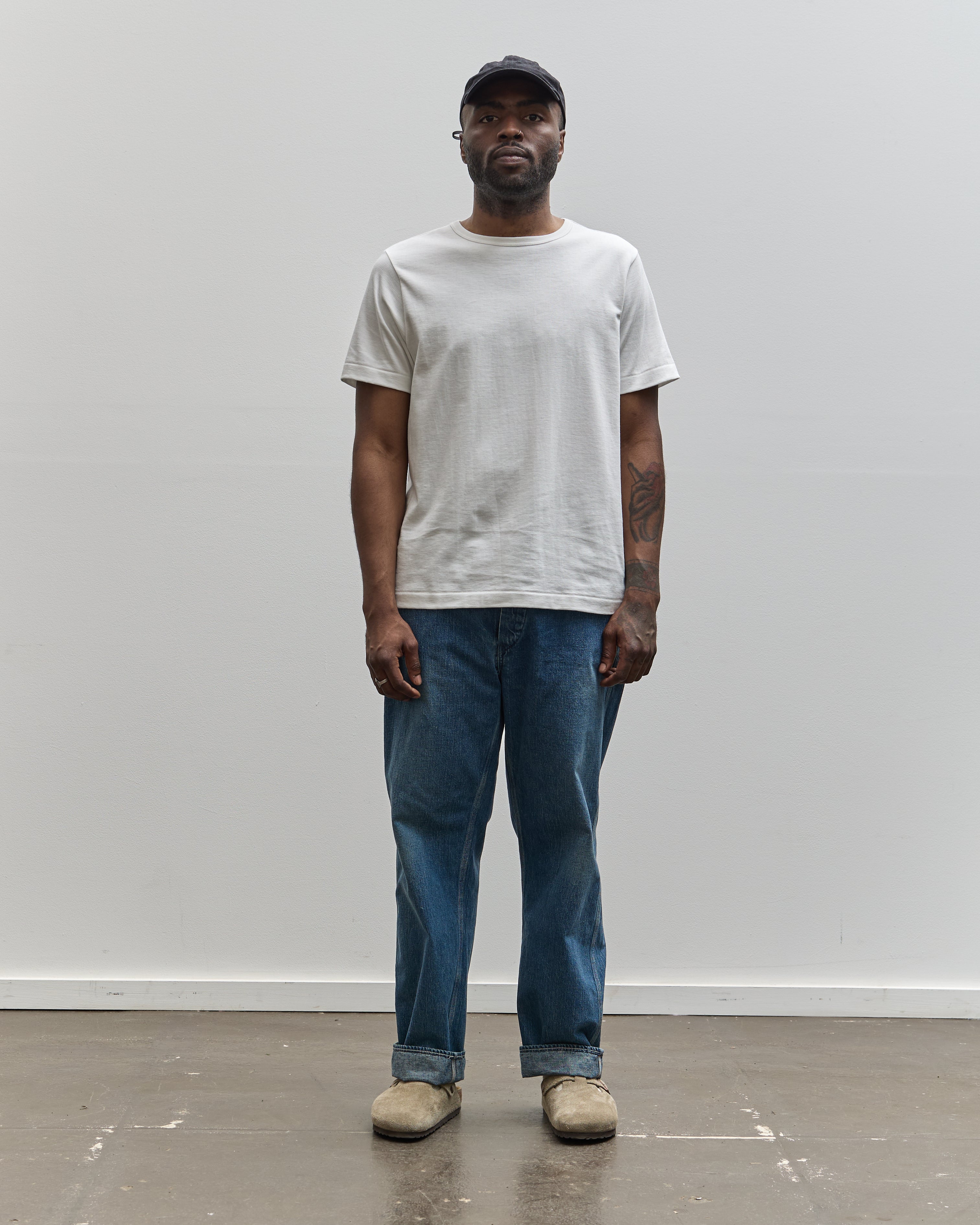 Merz b. Schwanen 215 Army Shirt, Grey Melange | Glasswing Shop