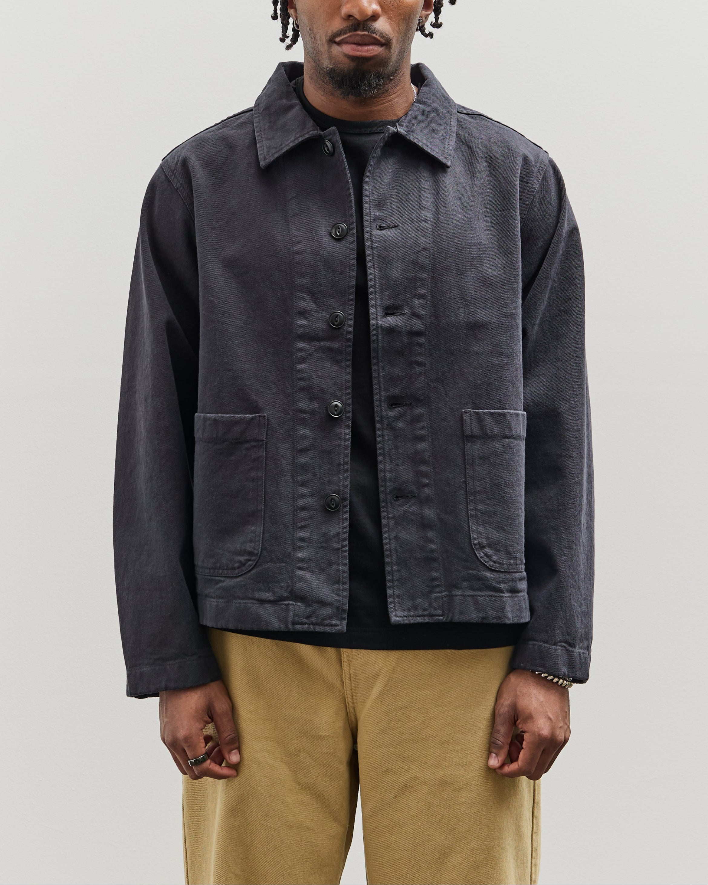 ジャケット・アウター WORKERS Summer Jacket Charcoal Linen WORKERS Summer Jacket Charcoal Linen – by CITRON