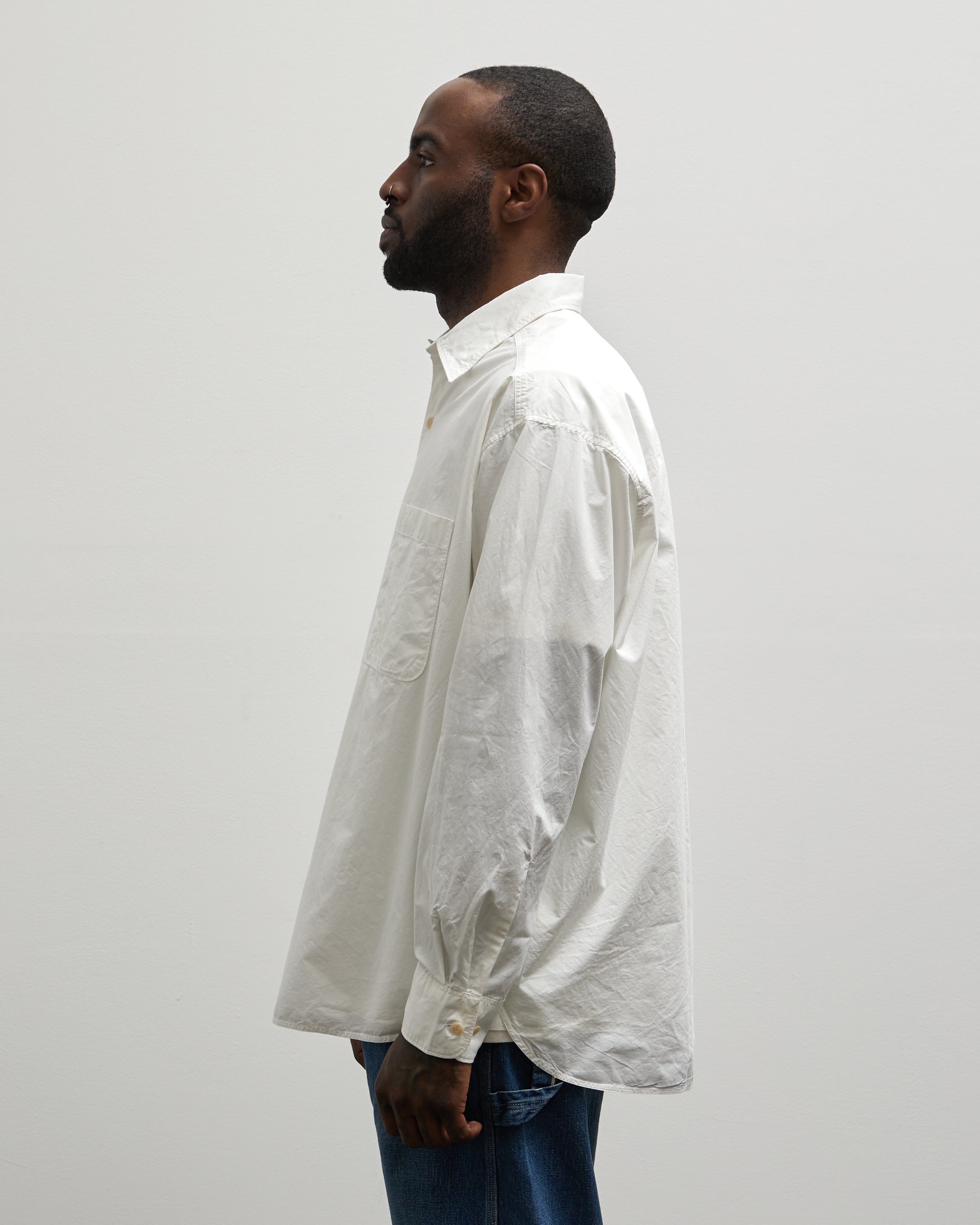Merz b. Schwanen Oversized Unisex Shirt, White – Glasswing