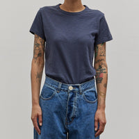 Merz b. Schwanen Pima Cotton T-shirt, Denim Blue