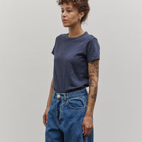 Merz b. Schwanen Pima Cotton T-shirt, Denim Blue