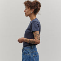 Merz b. Schwanen Pima Cotton T-shirt, Denim Blue