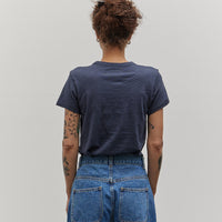 Merz b. Schwanen Pima Cotton T-shirt, Denim Blue