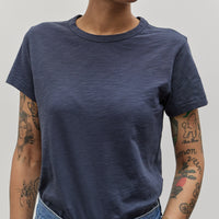 Merz b. Schwanen Pima Cotton T-shirt, Denim Blue