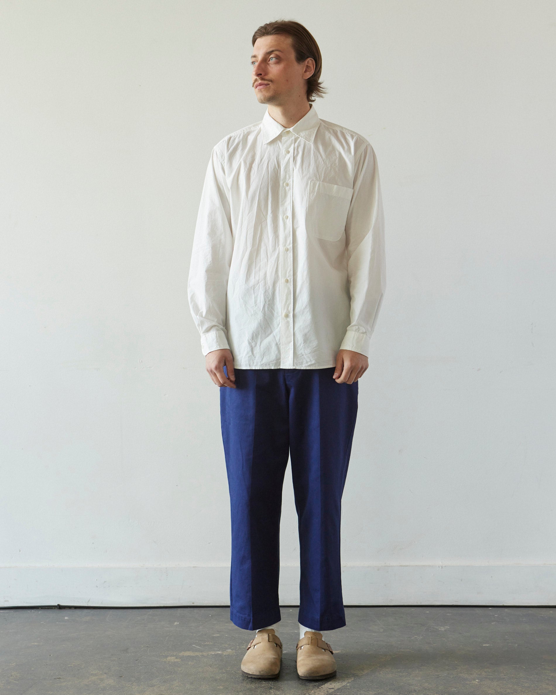MEER.MAT SATIN RELAXPANTS(ブルー) MEER. MAT SATIN RELAX PANTS(WHT)