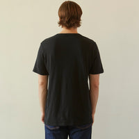 Merz b. Schwanen Unisex Pima Slub Tee, Deep Black