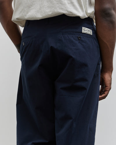 Merz b. Schwanen Unisex Pleated Pants, Dark Navy