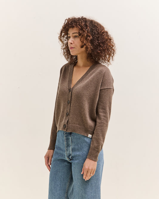 Merz b. Schwanen Cropped Cardigan, Grain