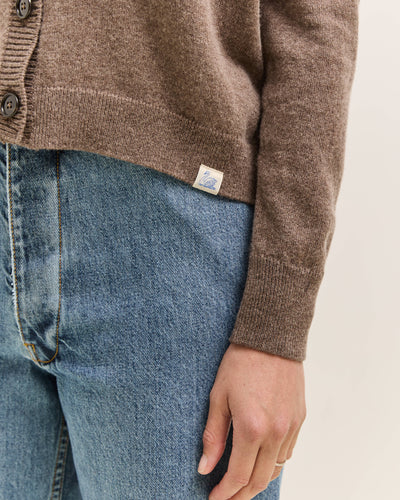 Merz b. Schwanen Cropped Cardigan, Grain