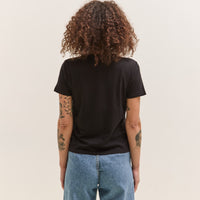 Merz b. Schwanen Crew T-Shirt, Organic Pima Cotton, Deep Black