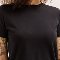 Merz b. Schwanen Crew T-Shirt, Organic Pima Cotton, Deep Black