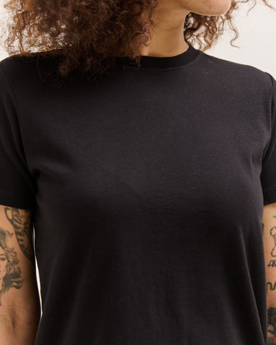 Merz b. Schwanen Crew T-Shirt, Organic Pima Cotton, Deep Black