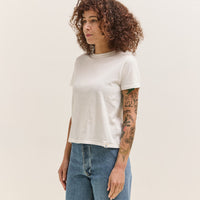Merz b. Schwanen Crew T-Shirt, Organic Pima Cotton, White