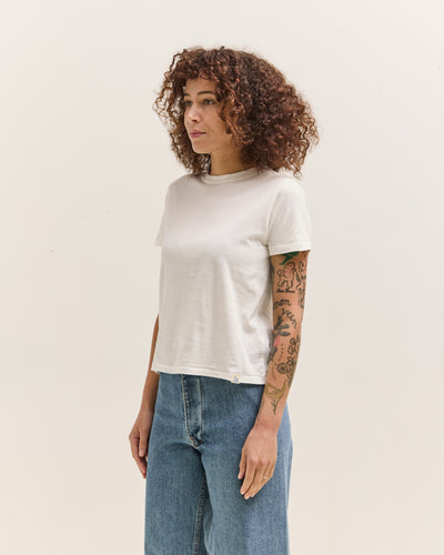 Merz b. Schwanen Crew T-Shirt, Organic Pima Cotton, White