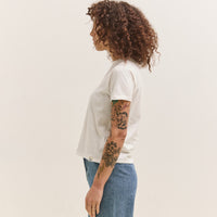 Merz b. Schwanen Crew T-Shirt, Organic Pima Cotton, White