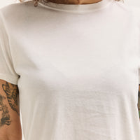 Merz b. Schwanen Crew T-Shirt, Organic Pima Cotton, White