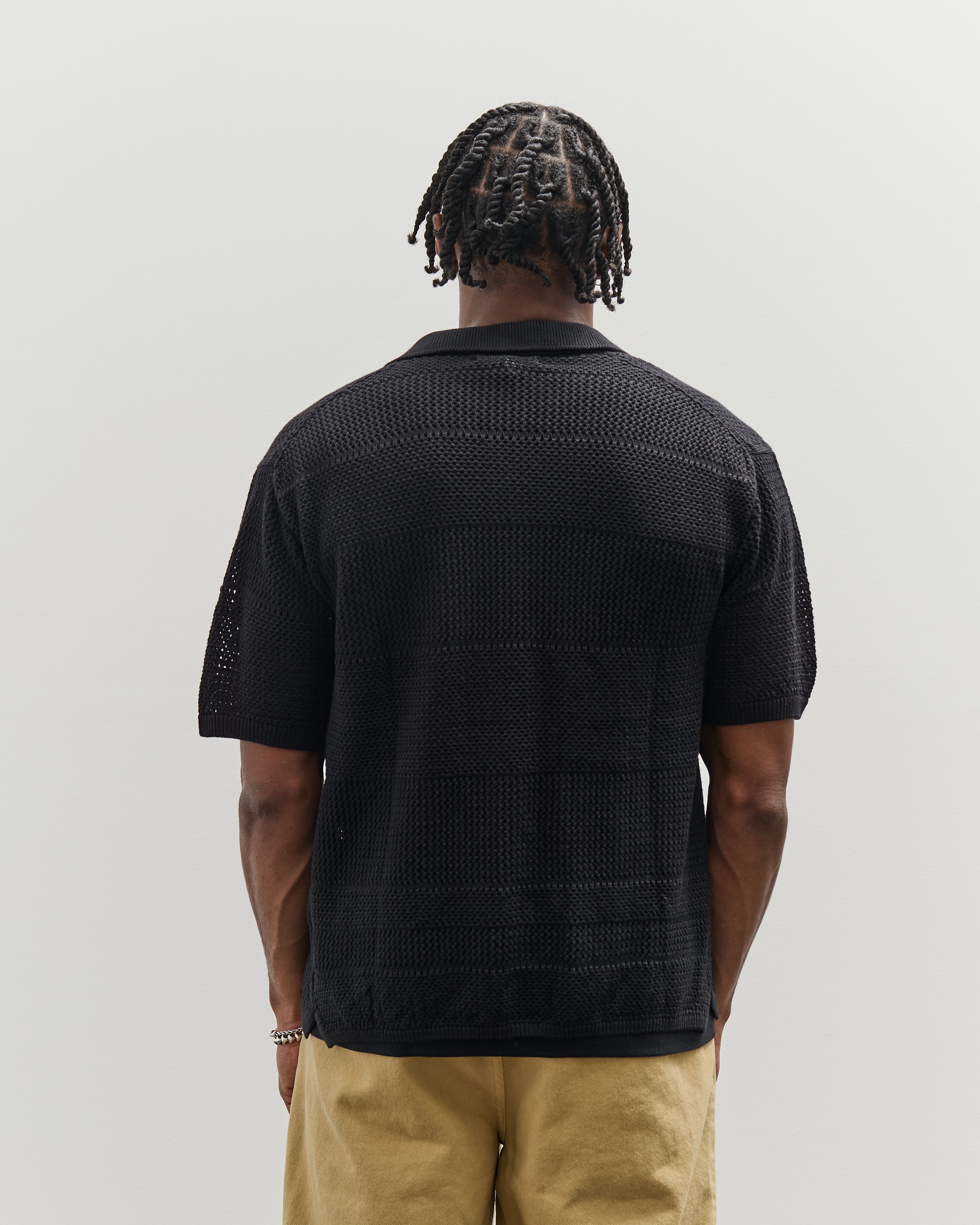 ★MUSINSA STANDARD★ Relaxed Crochet Shirt Black MMDSH105-BK MUSINSA | MUSINSA STANDARD Relaxed Crochet Shirt [Black]