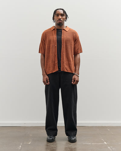 Merz b. Schwanen Crochet Shirt, Caramel