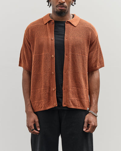 Merz b. Schwanen Crochet Shirt, Caramel