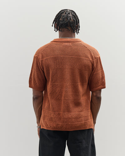 Merz b. Schwanen Crochet Shirt, Caramel