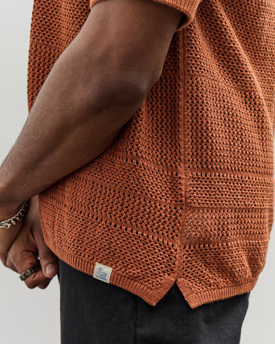 Merz b. Schwanen Crochet Shirt, Caramel