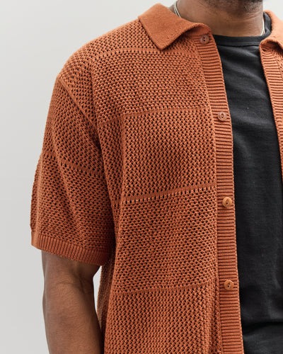 Merz b. Schwanen Crochet Shirt, Caramel