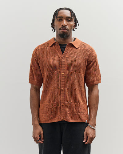 Merz b. Schwanen Crochet Shirt, Caramel