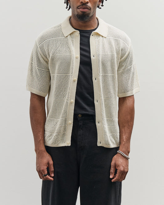 Merz b. Schwanen Crochet Shirt, Nature