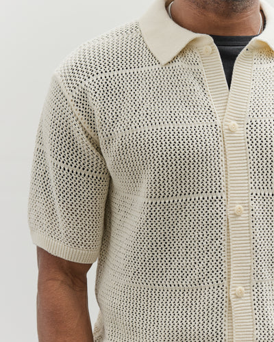 Merz b. Schwanen Crochet Shirt, Nature