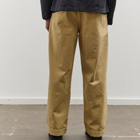 Merz b. Schwanen Unisex High Rise Chino, Light Khaki