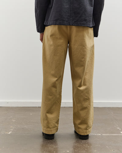 Merz b. Schwanen Unisex High Rise Chino, Light Khaki