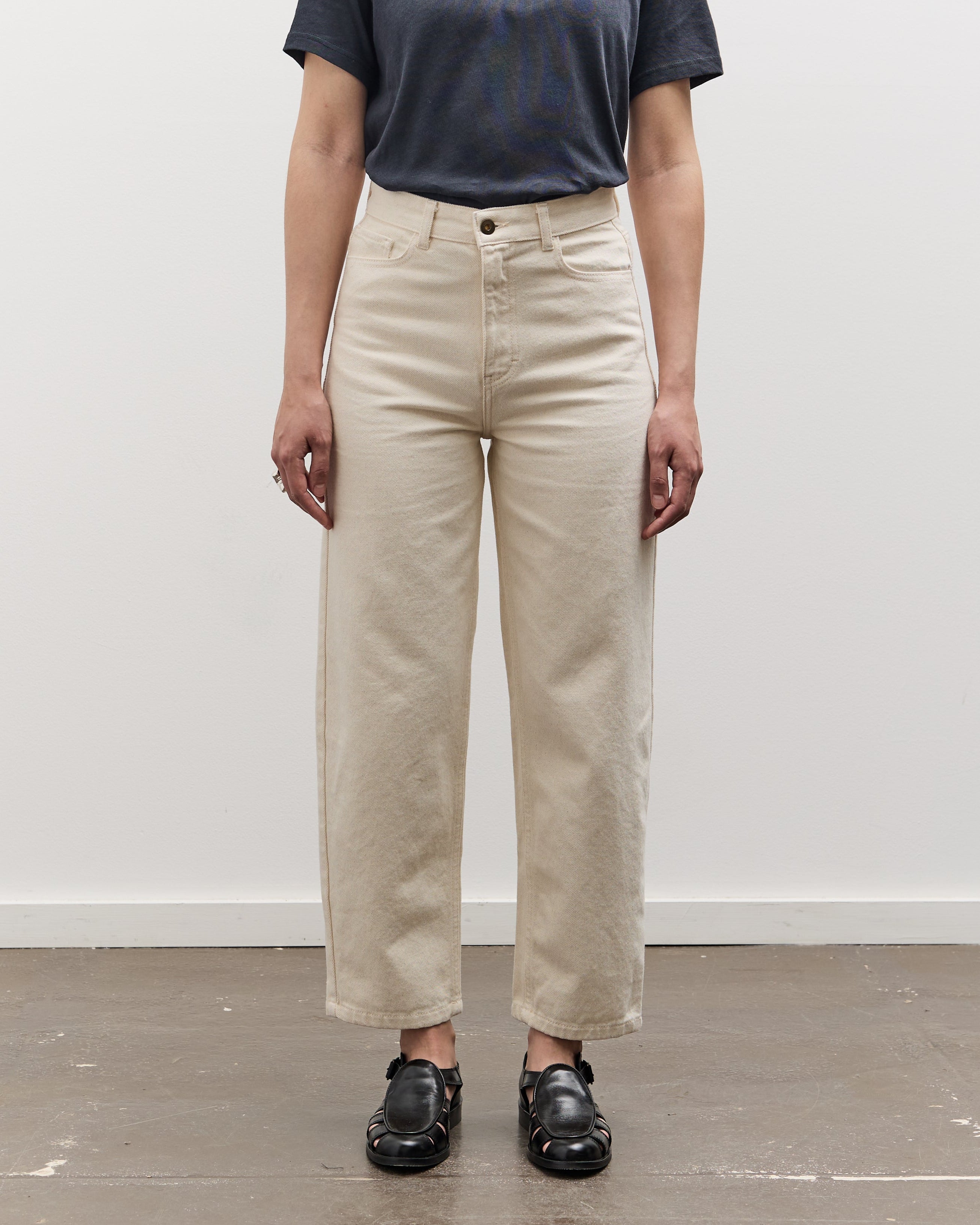 蘭丸 Merz b. Schwanen 1930's Barrel Fit Pants, Nature – Glasswing