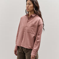 Merz b. Schwanen Boxy Short Fit Shirt, Rosewood